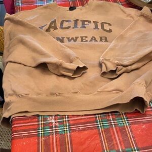 Pacific Sunwear Tan Crewneck Sweater